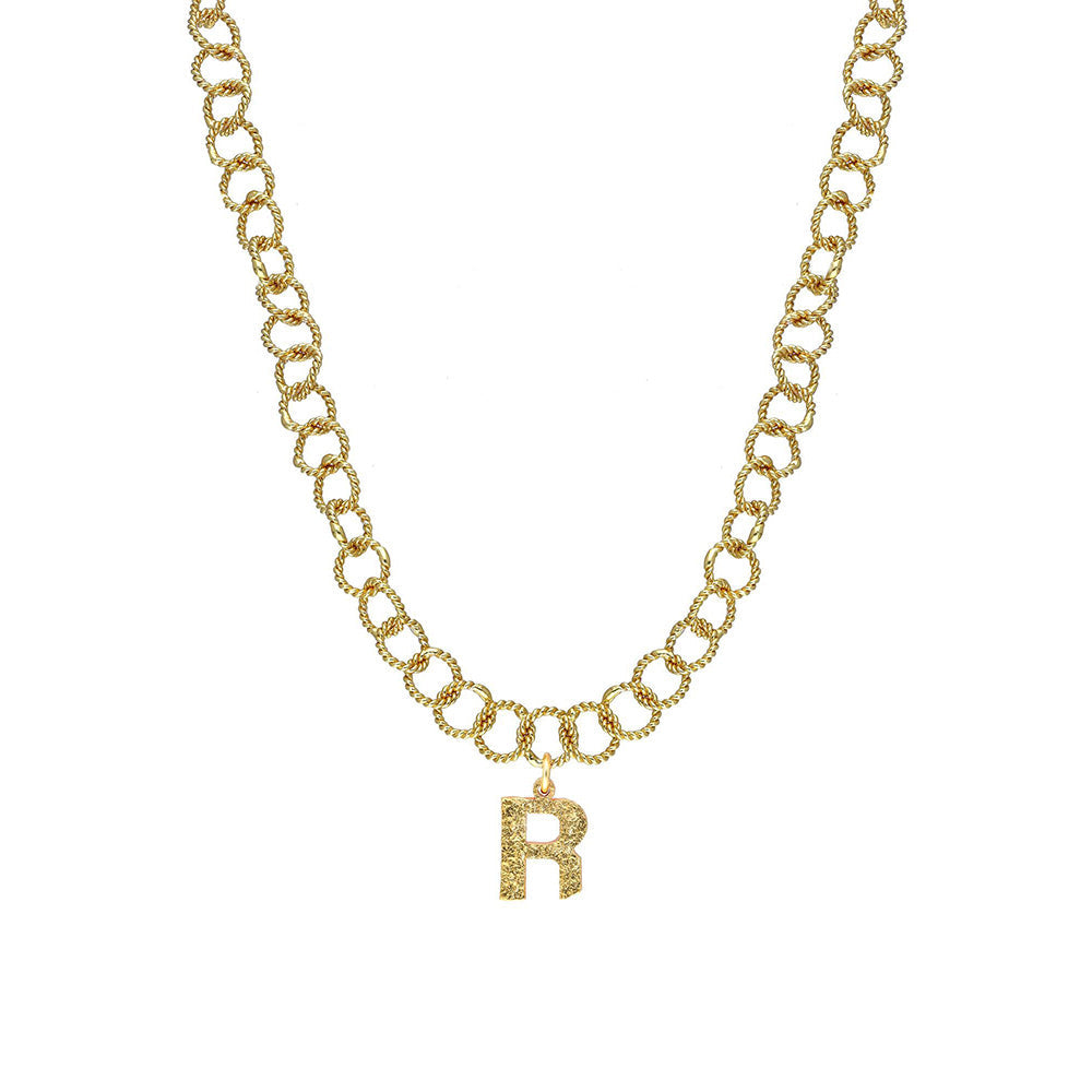 MNSH Signature Initial R Necklace