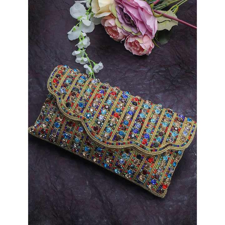 Odette Multi-Coloured Stone Sling Bag