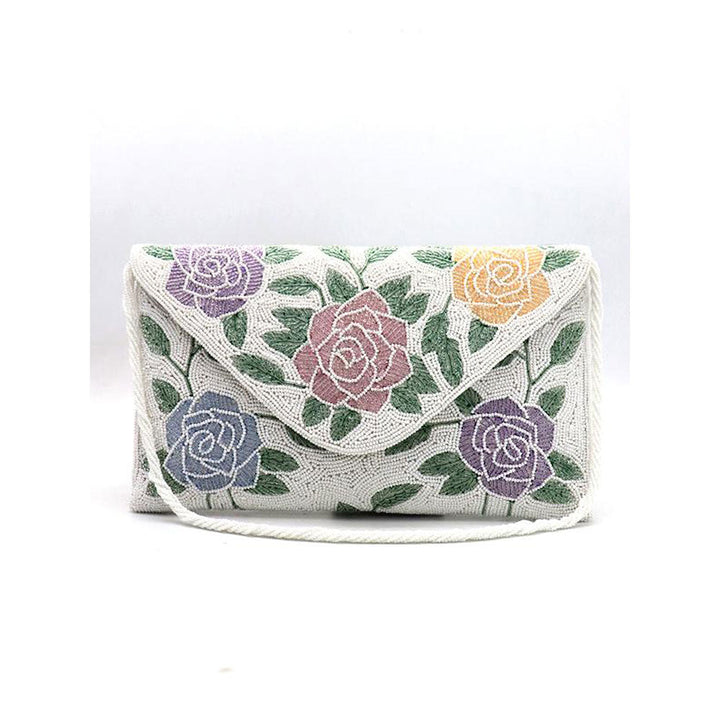 Odette Retro Style Rose Clutch