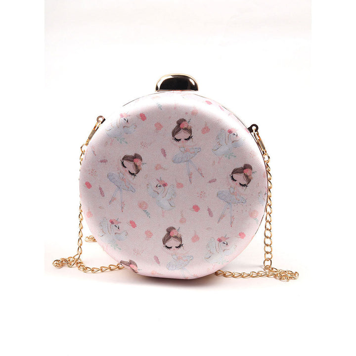 Odette Powder Pink Round Clutch