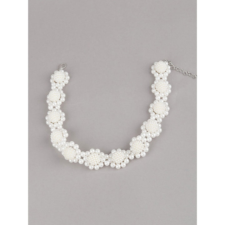 Odette White Solid Plain Acrylic & Resin Necklaces