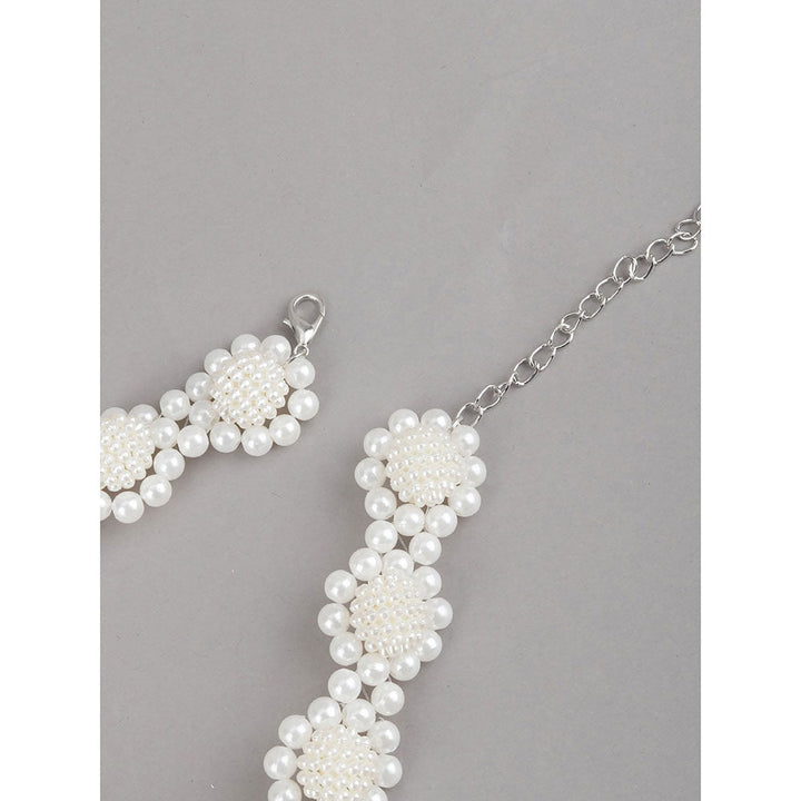 Odette White Solid Plain Acrylic & Resin Necklaces