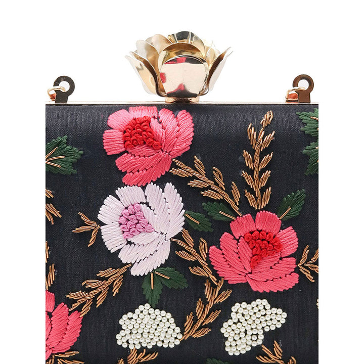 Odette Multi-Color Embroidered Clutch