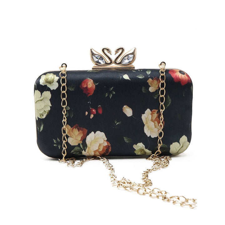 Odette Multi-Color Printed Clutch