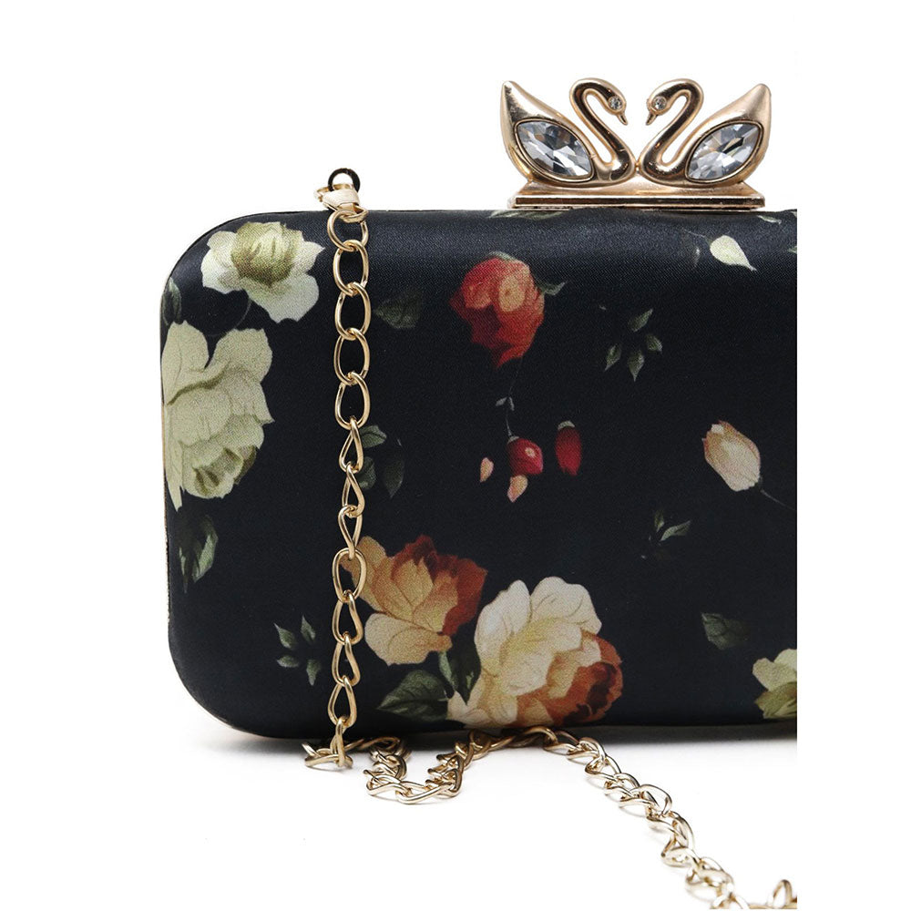 Odette Multi-Color Printed Clutch