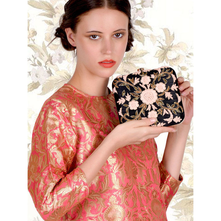 Odette Multi-Color Embroidered Clutch