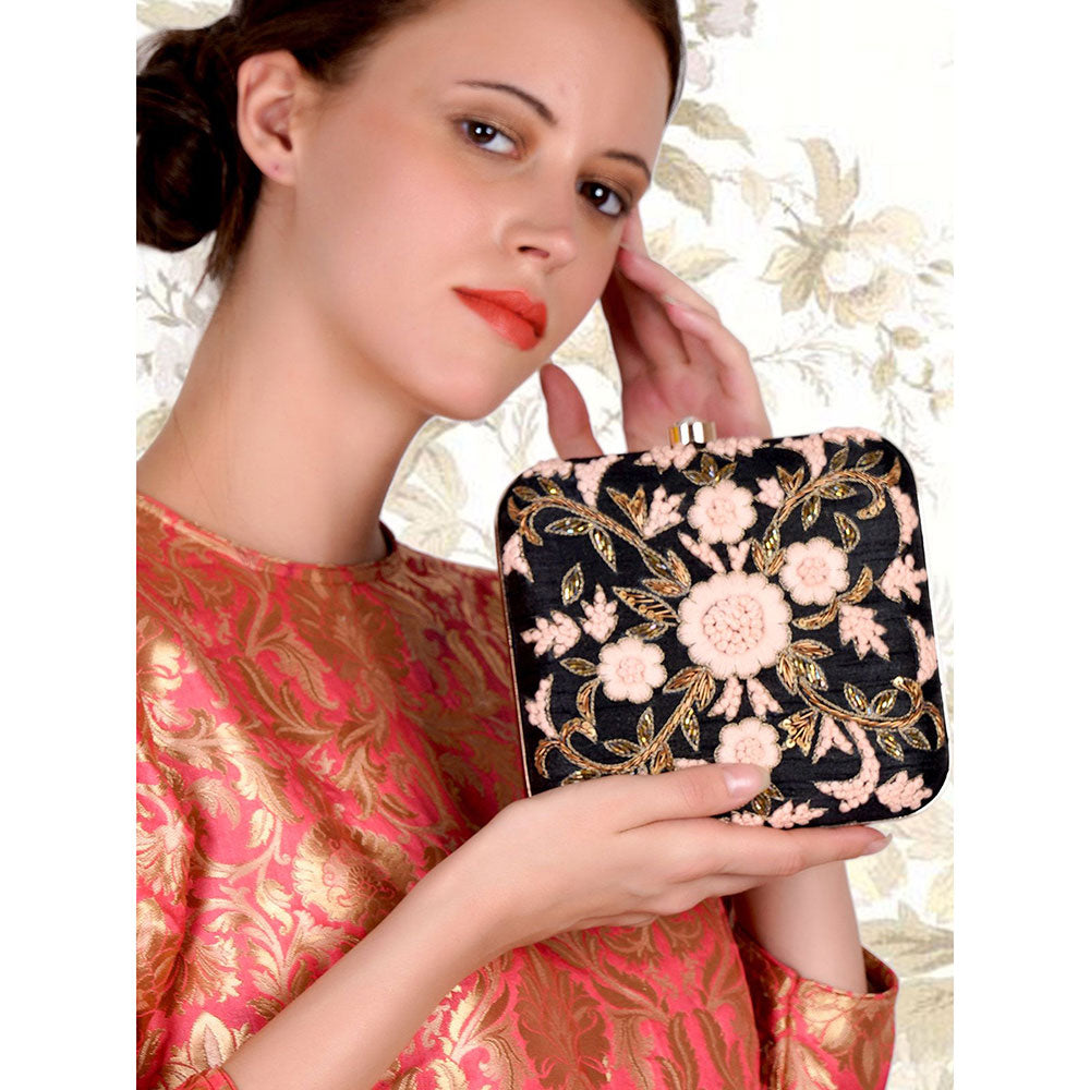 Odette Multi-Color Embroidered Clutch