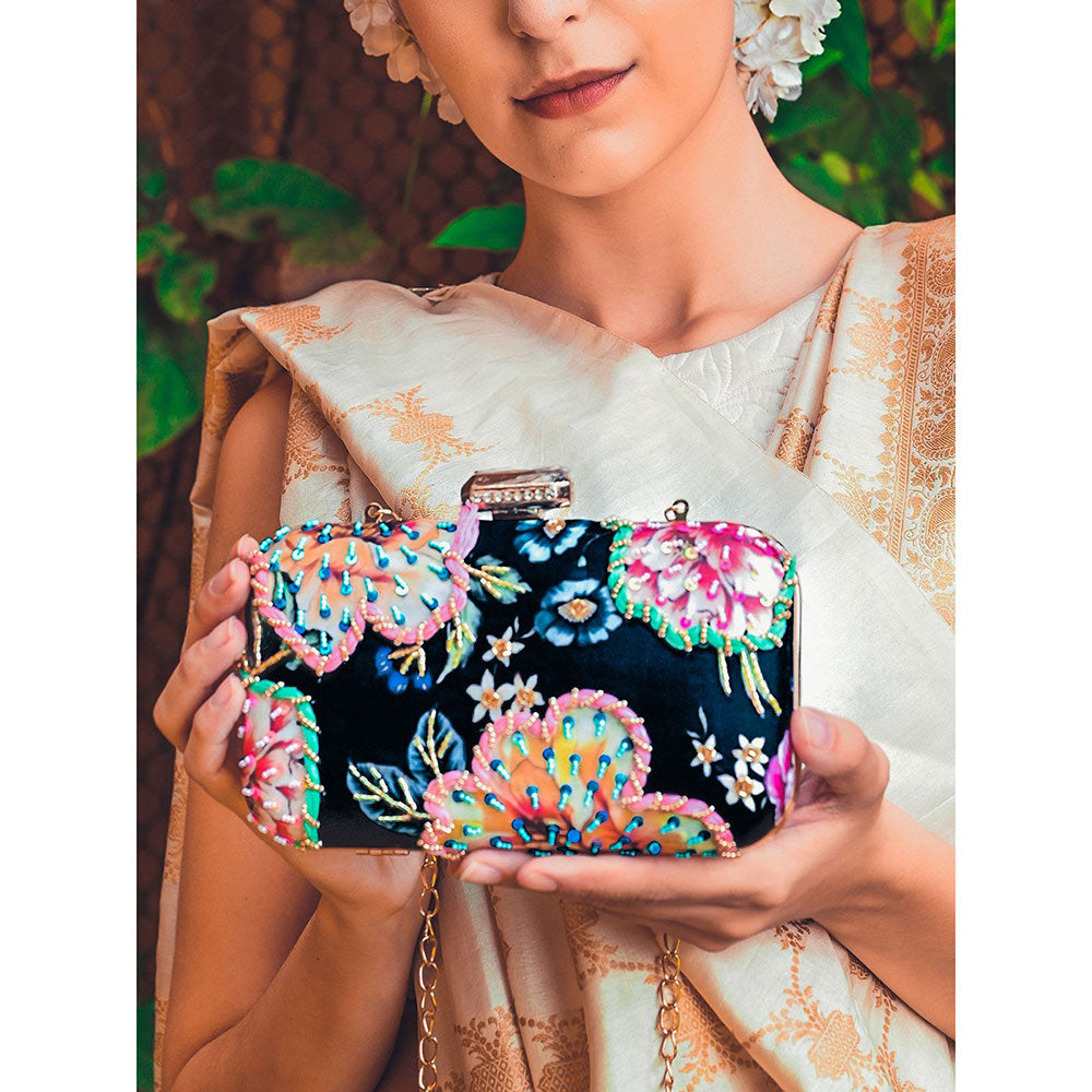 Odette Multi-Color Embellished Clutch