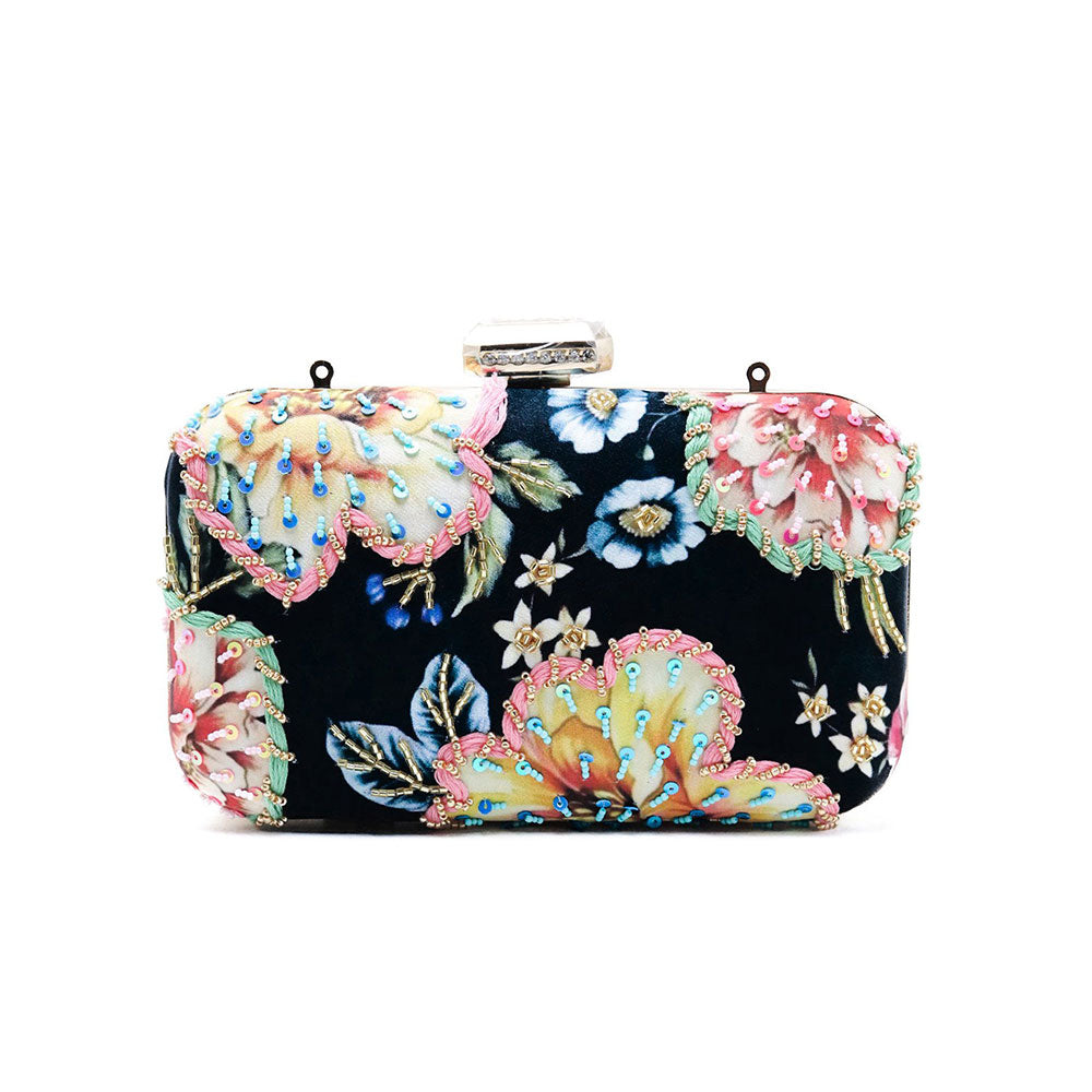 Odette Multi-Color Embellished Clutch