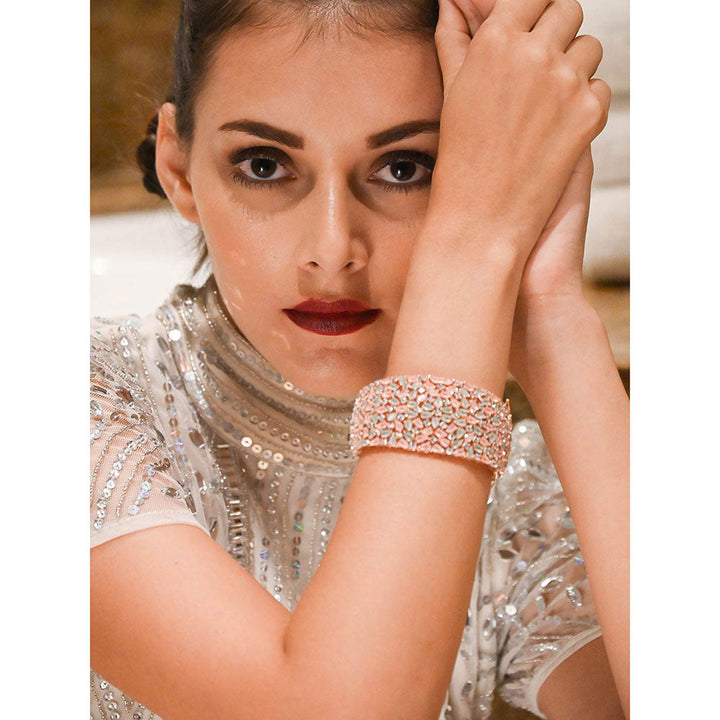 Odette Multi-Color Acrylic And Resin Patterned Bracelets And Bangles