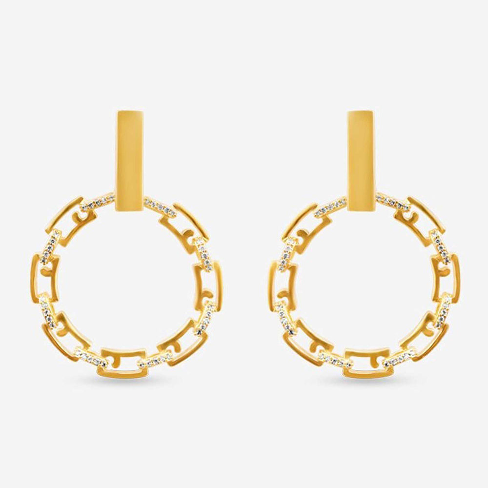 Prerto Gold Plated Jovial Earrings