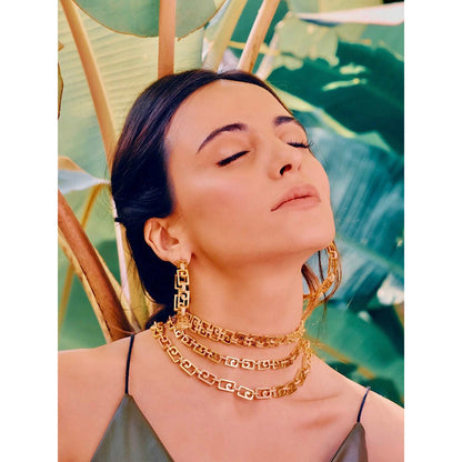Prerto Gold Plated Desire Choker Necklace