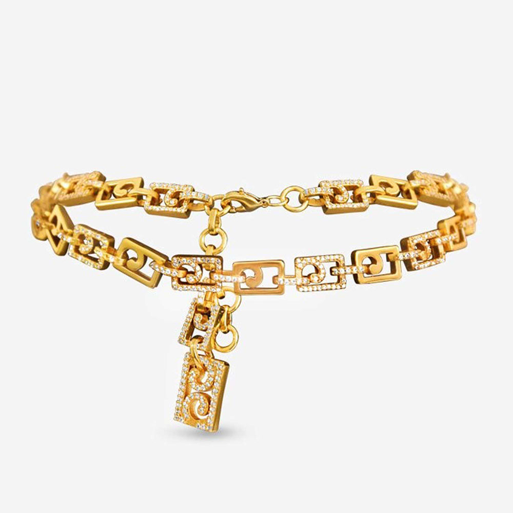 Prerto Gold Plated Desire Choker Necklace
