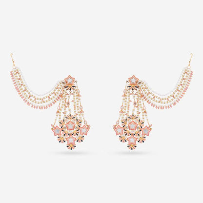 Prerto Gold Plated Blue Ifrah Earrings