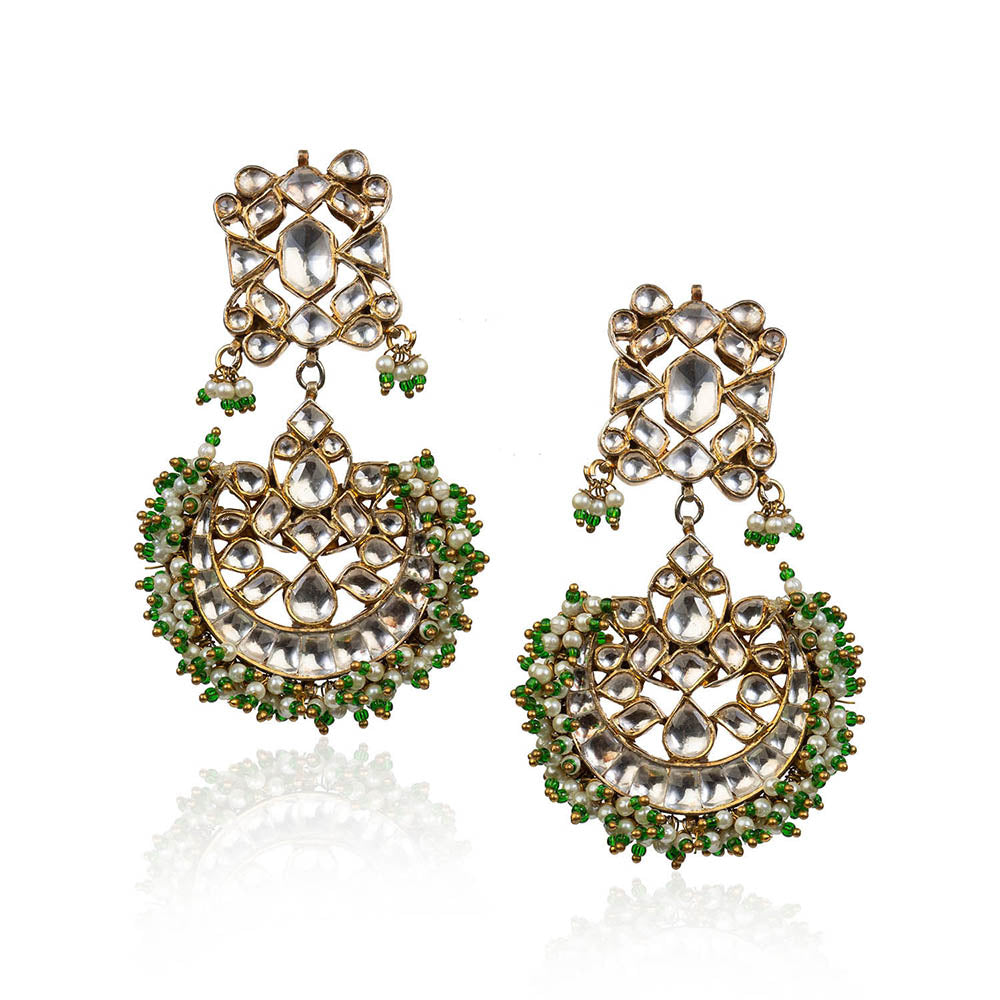 RIANA JEWELLERY Chand Shaped Earrings