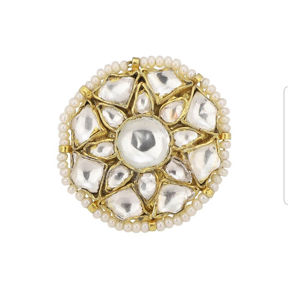 RIANA JEWELLERY Small Flower White Ring