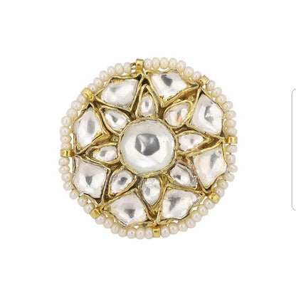 RIANA JEWELLERY Small Flower White Ring