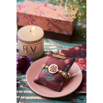 Rishi & Vibhuti Pink Pearl Agastya Rakhi