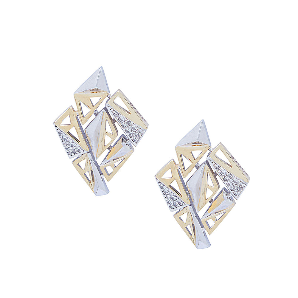 Shaze Multi-Color Clear Cut Earrings