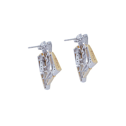 Shaze Multi-Color Clear Cut Earrings