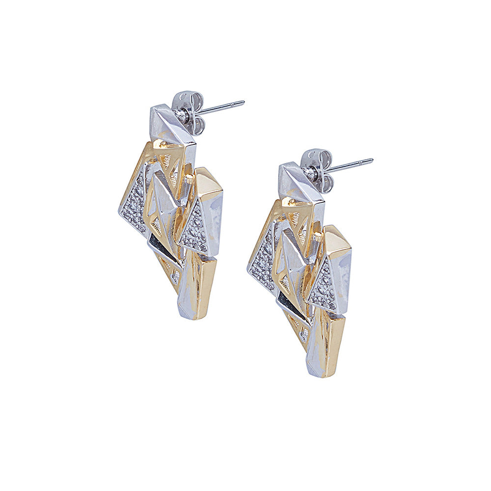 Shaze Multi-Color Clear Cut Earrings