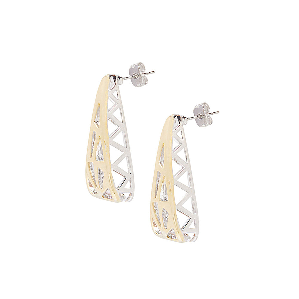 Shaze Multi-Color Sail Boat Earrings
