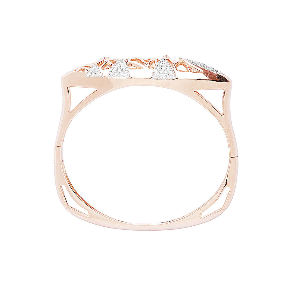 Shaze Rose Gold Oval Bracelet