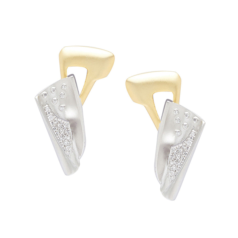 Shaze Multi-Color Encrusted Earrings