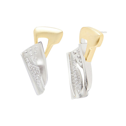 Shaze Multi-Color Encrusted Earrings