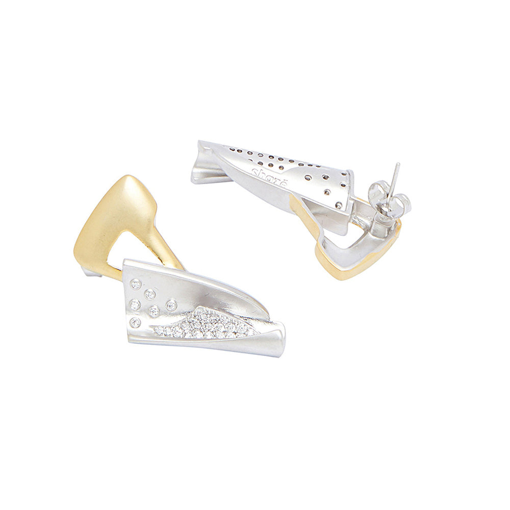 Shaze Multi-Color Encrusted Earrings