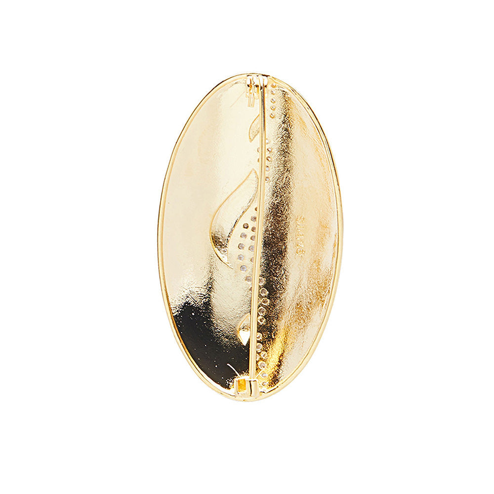 Shaze Gold O Brooch