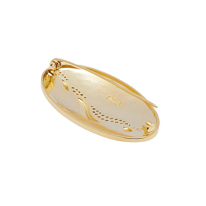 Shaze Gold O Brooch