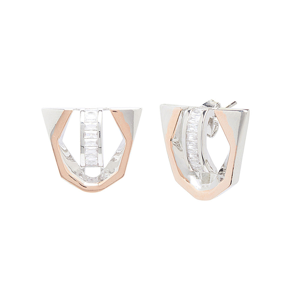 Shaze Multi-Color Symmetry Earrings