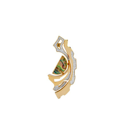 Shaze Edged Curve Earings For Women