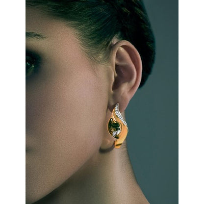 Shaze Flaming Arc Earrings For Women