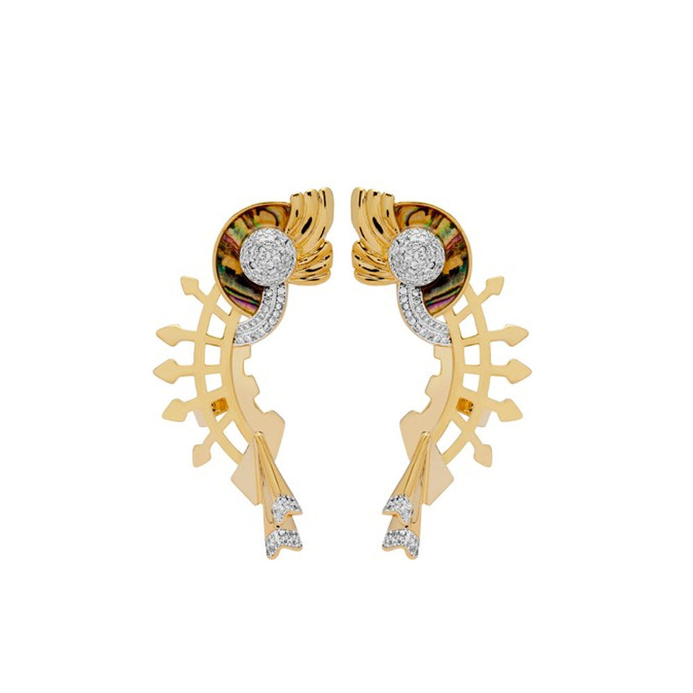 Shaze Winged Cuff Earrings For Women