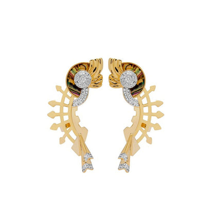 Shaze Winged Cuff Earrings For Women