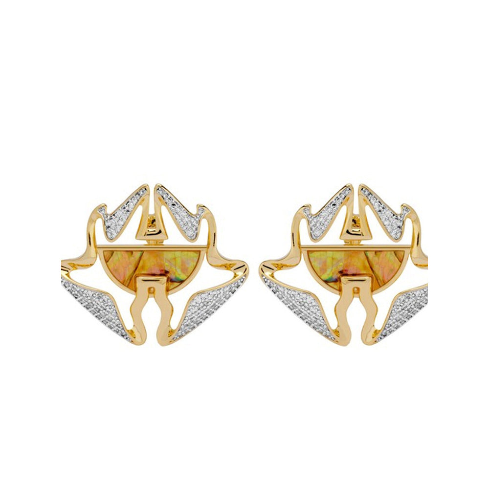 Shaze Symmetrical Shield Earrings For Women
