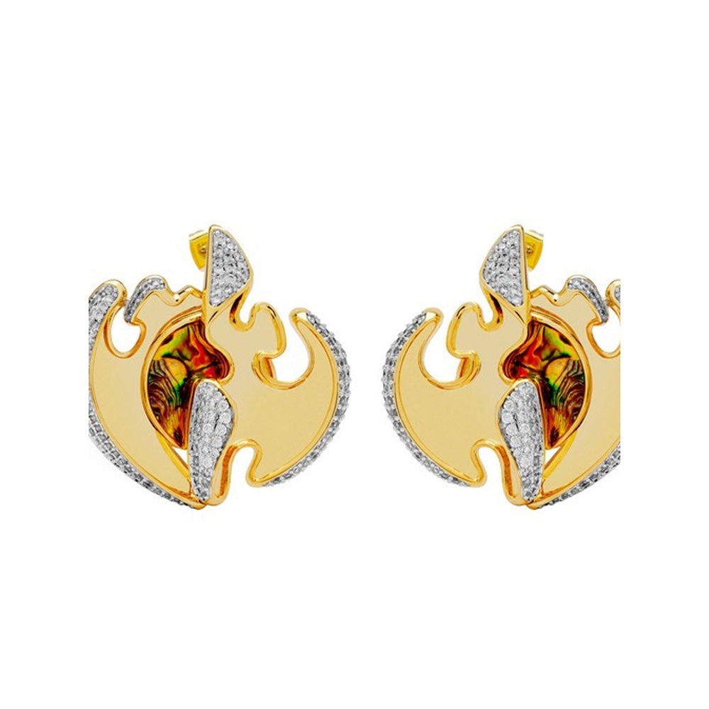 Shaze Dual Edged Earrings For Women