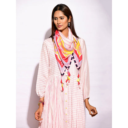 Swati Vijaivargie In Bloom Multicolor Printed Scarf