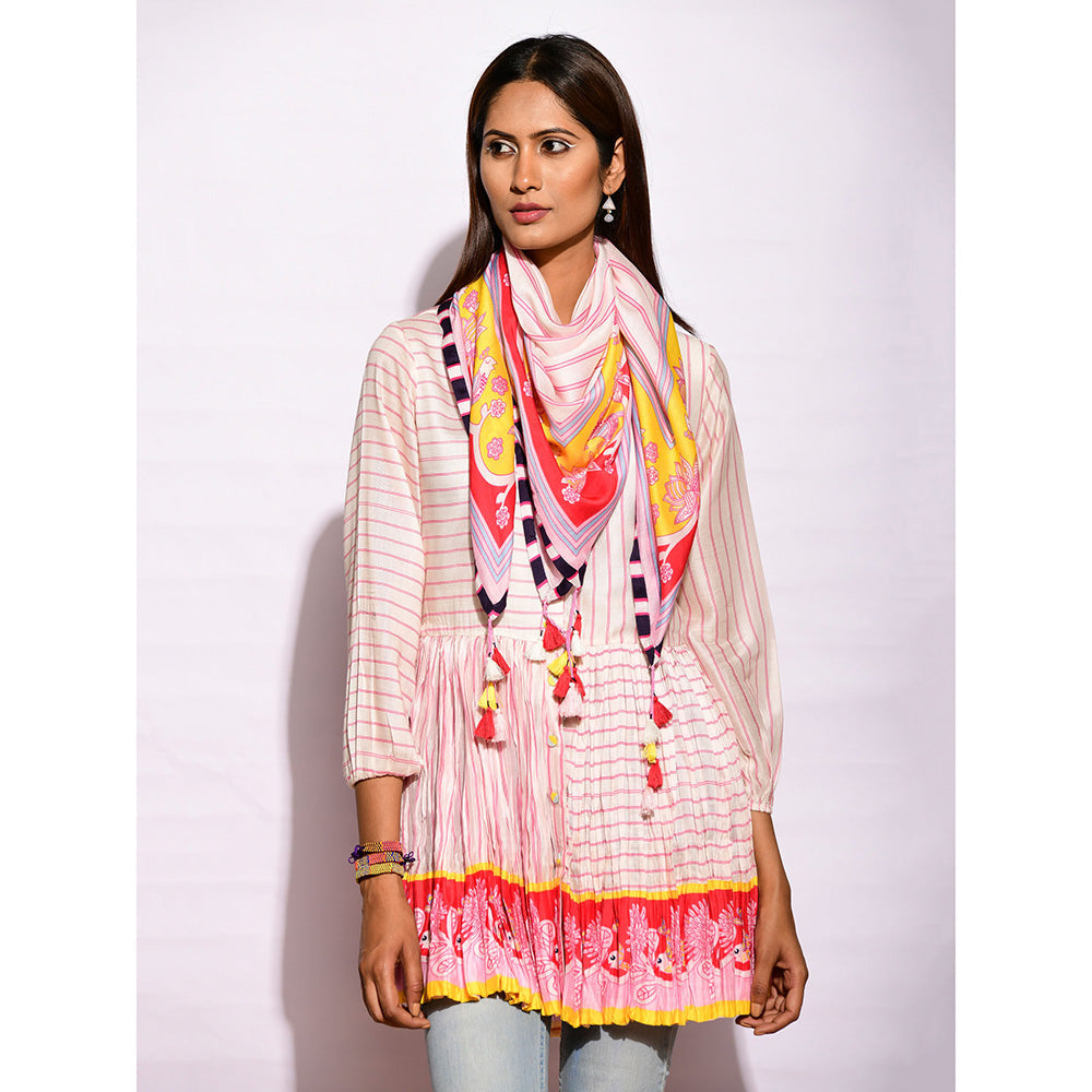 Swati Vijaivargie In Bloom Multicolor Printed Scarf