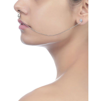 Tribe Amrapali Chandrika Coin Septum Ring With Earring