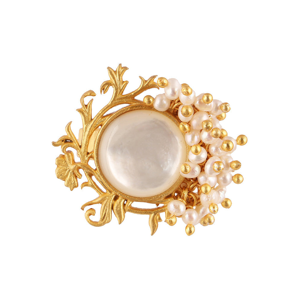 Zariin Gold Plated Hidden Secrets Ring
