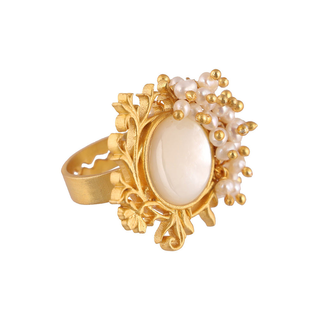Zariin Gold Plated Hidden Secrets Ring