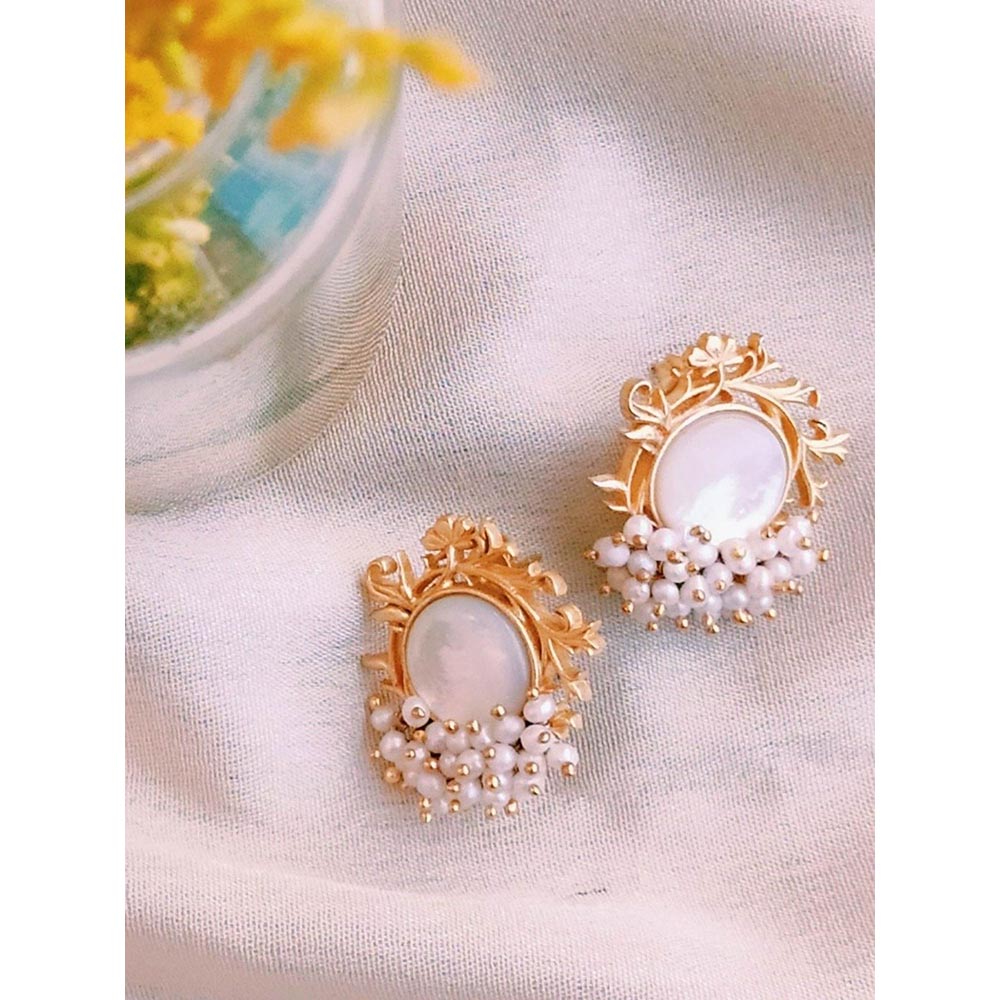 Zariin Gold Plated Hidden Secrets Studs