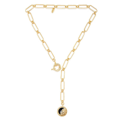 Zariin Gold Soul of the Lion Leo Zodiac Necklace