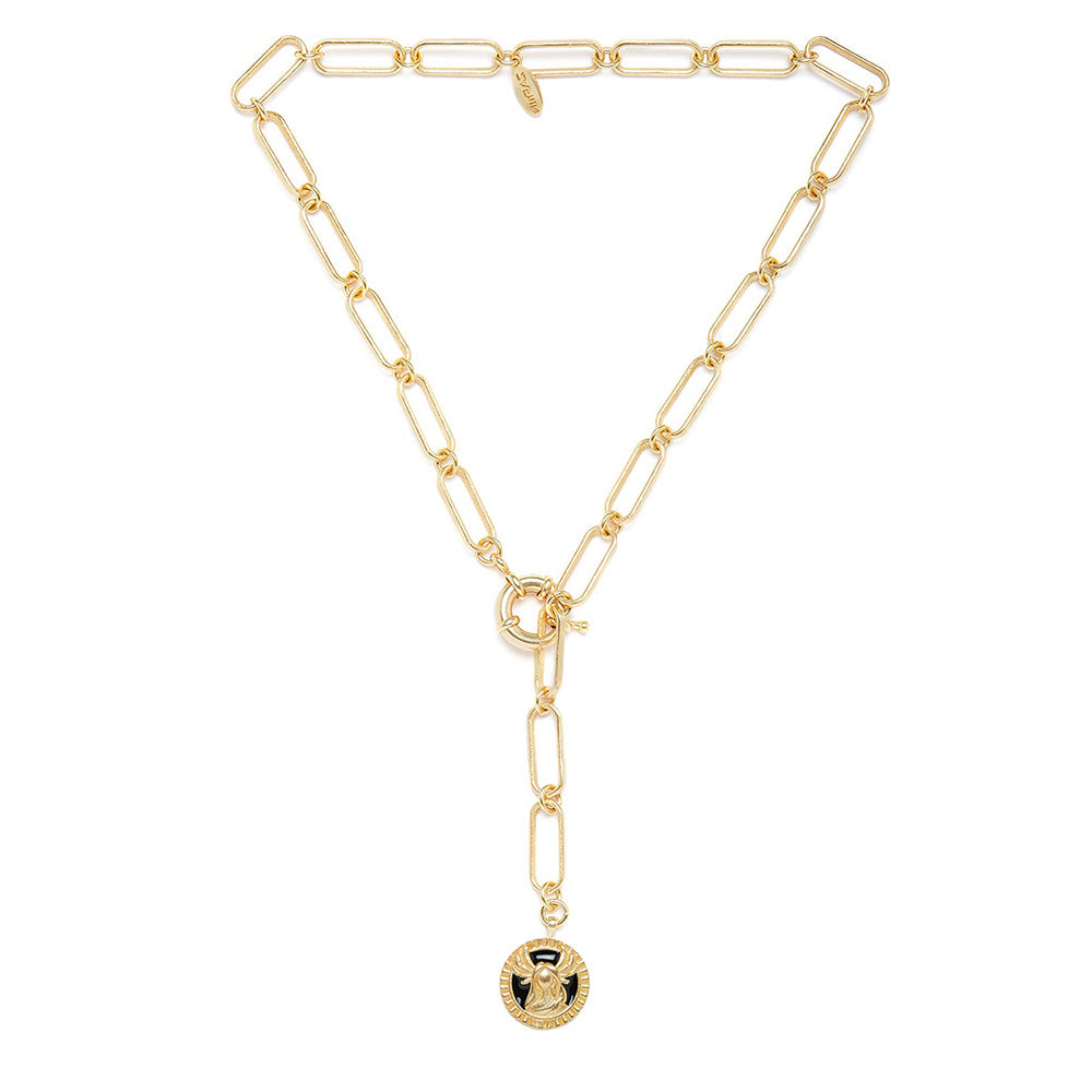 Zariin Gold Soul of the Virgin Virgo Zodiac Necklace