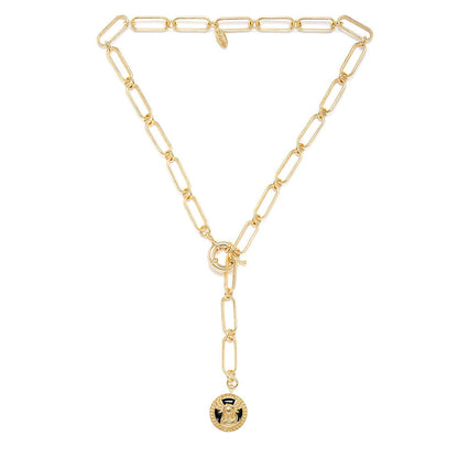 Zariin Gold Soul of the Virgin Virgo Zodiac Necklace
