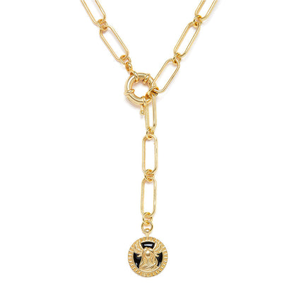 Zariin Gold Soul of the Virgin Virgo Zodiac Necklace