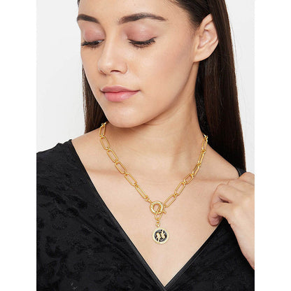 Zariin Gold Soul of the Fish Pisces Zodiac Necklace